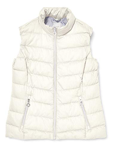Vest jacket femme matelassée sans manches col montant chic