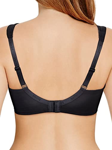 Berlei Womens Beauty Everyday Full Support Non-Wired Minimizer Bra, Black (Black), 42F Us #TOP1