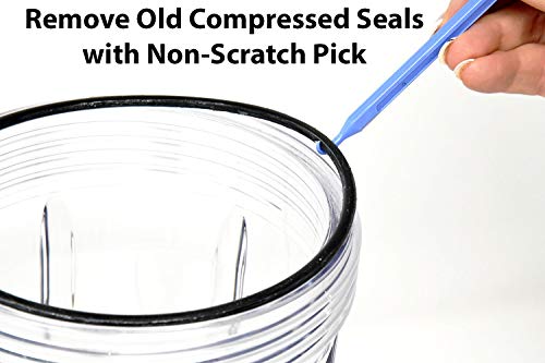Kinetic Wares HHRING Fits GXWH40L, GNWH38S, GXWH30C, GXWH35F, GNWH38F (6 Pack) with Dow Molykote 111 O-Ring Lubricant and Scratch Free O-Ring Pick Tool - Thumbnail 2