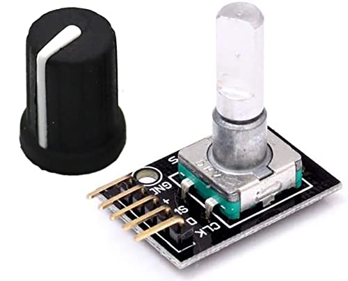 Robojax PCB Rotary Encoder Module with Built-in Push Button Switch for Arduino or Raspberry Pi (with PCB)
