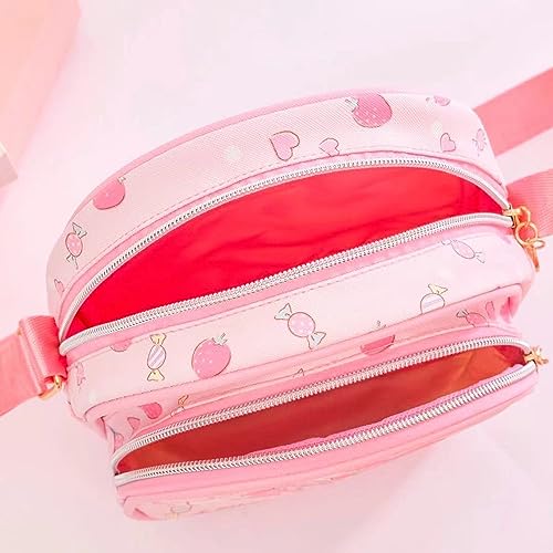 Cute Mini Crossbody Purse, Leather Messenger Shoulder Bag, Cartoon Design, A-g-e-s 3-6, 2Pcs3