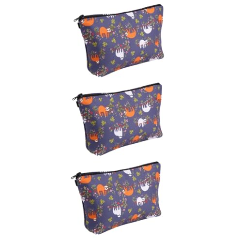 3 Pezzi Borsa Per Il Trucco Organizzatore Portatile Contenitore Per Cosmetici Per Donne Bellissimo Design A Forma Di Bradipo