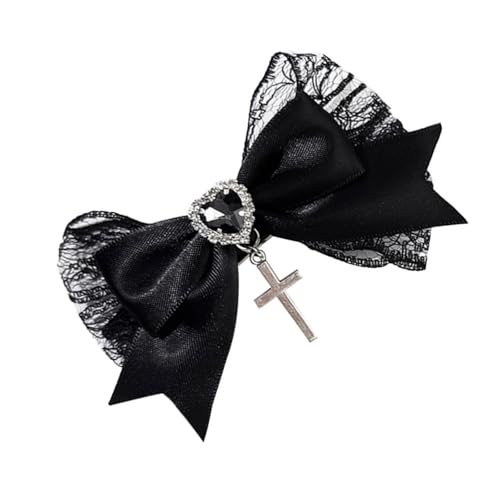 Adjustable Bowknot Hair Accessory Heart Shape Design Barrettes Lightweight Nonslip Grip for Most Ages Trendy Accessory for Family Event