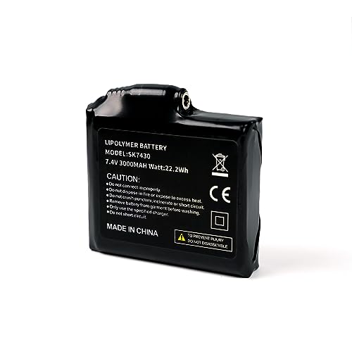 Dr.Warm 7.4V 3000MAH Rechargable Lipolymer Battery for Heated Socks/ 1PCS
