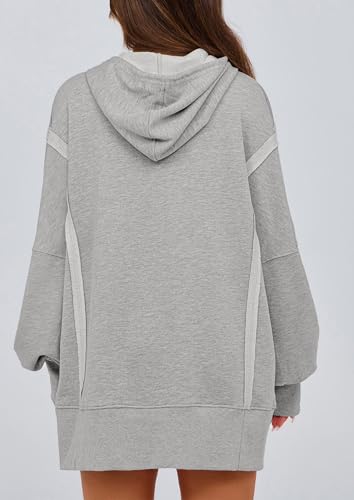 PRETTYGARDEN Womens Oversized Hoodie 2025 Spring Sweatshirt Long Sleeve Loose Trendy Outfits Casual Cute Pullover Tops - Image 3