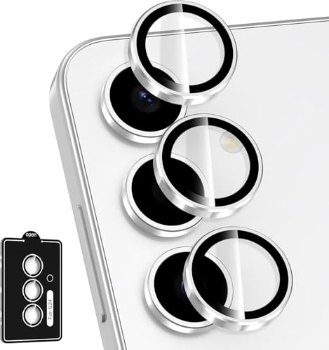 Image of JGD PRODUCTS Premium Camera Lens Protector Compatible For Samsung Galaxy S24 5G (Grey) Camera Lens Protector - 9H Tempered Glass, Military-Grade Anti-Scratch, Case-Friendly, Easy Install Frame