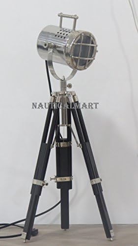 Decorative Chrome Finish Designer Tripod Table Lamp by Nauticalmart
