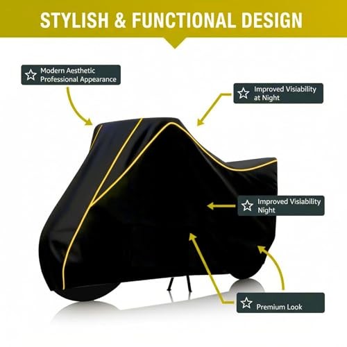 Image of Stylish Water Resistant Scooty Body Cover Compatible with Ola S1 Air & All Models | UV Protection, Dustproof, Heat Resistant, Two Wheeler | New All Weather Protection, Dust & Rain