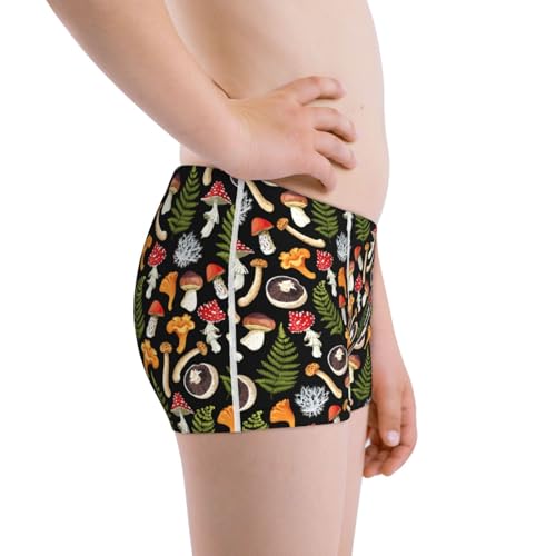 Boys' Cotton Boxer Brief Soft Underwear-Mushrooms2