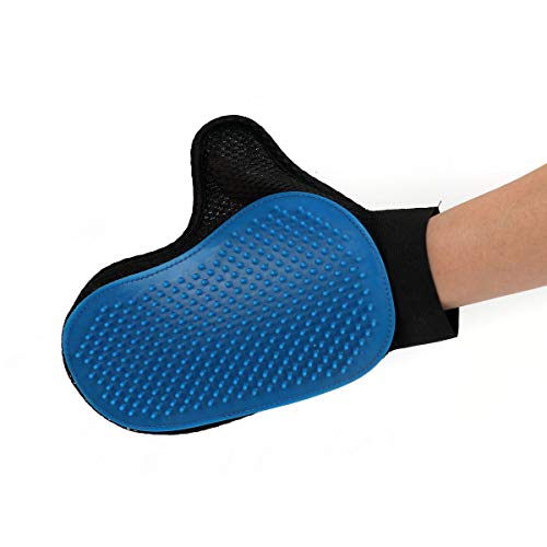 Luva P/Remover Pelos P/Pets Union Chance Azul/preto