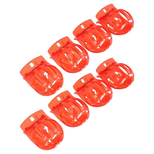 MAJORMENCH 8pcs Golf Ball Line Marker Tool Portable Plastic Clip Golf Alignment Trainer Putting Alignment Stencil Aid for Outdoor Practice