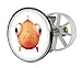 Produktbild Sanitop-Wingenroth Excenterstopfen mit Motiv Grumpy Fish | Abflussstopfen mit Haarfangsieb | Durchmesser: 38-40 mm | Zentrierstern | höhenverstellbare Schraube | chrom |19651 2
