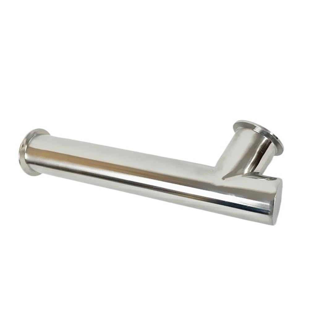Yjqhody One Color 304 Fitting 2 Inch Ferrule Od64mm Sanitary Tri-Clamp Inclined Spool Joint, 320Mm Ss304 Single Side Closed End Connector 1Pc