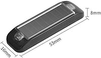Vista 2 de Aolyty Luces de advertencia solares, luz LED intermitente IP65 impermeable luces de seguridad solar para conducción nocturna Barricada seguridad