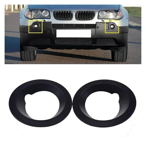 Moldura de faros antiniebla delantera compatible con X3 E83 modelos 2004 a 2006 3