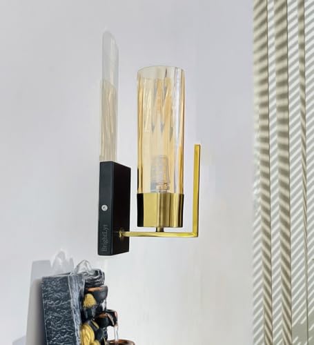 Image of BrightLyt Wall Light for Living Room, Modern Wall Lamps for Bedroom, Wall Lights for Home Decoration, Bedside Wall Lamp, Hotels and Restaurants (Pack of 1) (Luster)