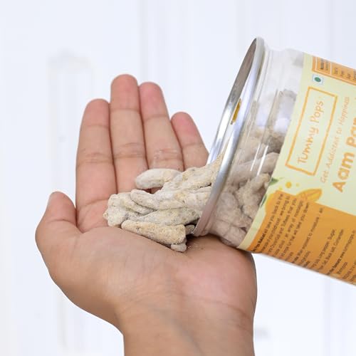 Image of Tummy Pops | Aam Papad Khatta Meetha - 275gm Jar | After Meal Digestives Mukhwas Mouth Fresheners, Handmade & Sun-dried Chatpata Aam Papad Mango Slices | Hygienically Prepared & Packed