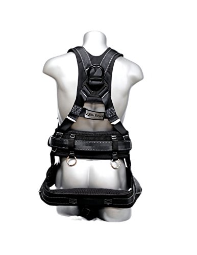 Elk River 67603 Premium Polyester/Nylon Peregrine Platinum Series 6 D-Ring Harness with Quick-Connect Buckles, Large