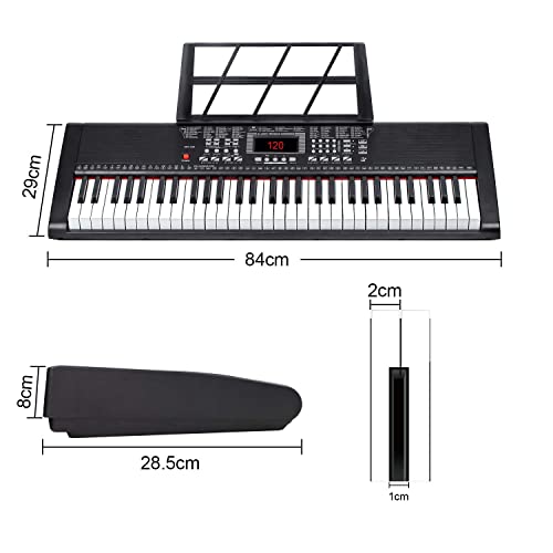 Clavier de Piano 61, Clavier de Piano Portable Avec Pupitre, Microphone, Clavier électronique de Piano Numérique de Musique d’alimentation Pour Enfants/Adulte - Les Beatles, Paul McCartney, John Lennon, RIngo Starr, George Harrison Clavier de Piano 61, Clavier de Piano Portable Avec Pupitre, Microphone, Clavier électronique de Piano Numérique de Musique d'alimentation Pour Enfants/Adulte – Image 7