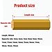 Brass Rod Brass Hexagonal Bar Hardware Solid Brass Hex Rods Length 100mm for Making Industry Mould DIY(8mm*100mm)