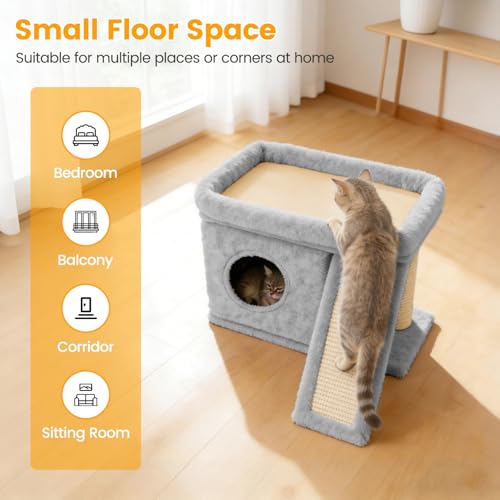 Casa para Gatos Compacta y Resistente para Espacios Pequeños miniatura 6
