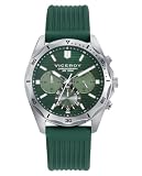 Viceroy Reloj Cronógrafo Hombre de Acero Inoxidable - 42 mm - Movimiento de Cuarzo - Esfera Verde - Sumergible 10 ATM - Colección Heat – 401481-67