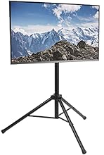 Fits 32" To 55" Screens - Universal tripod mount fits 32” to 55” TV’s with VESA mounting hole patterns 100x100mm, 200x200mm, 400x200mm, 300x300mm, and 400x400mm. Tripod Mount System - Provides great stability with 3 touch points. Portable and foldabl...
