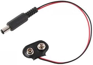 مشبك بطارية 9 فولت + تيار مستمر + من داي-كيت 10 قطع