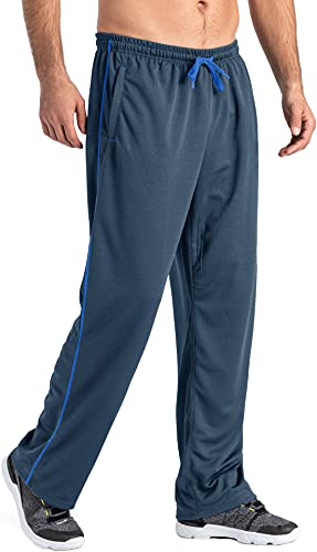 MAGCOMSEN Mens Jogging Bottoms Quick Drying Trousers Blue Grey XS - Image 2