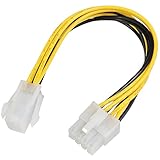 KAUMO ATX12V(4ピン) - EPS12V(8ピン) 変換 電源ケーブル