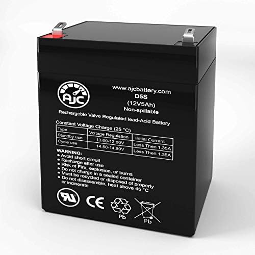 AJC Compatible with Panasonic LCR125P 12V 5Ah Sealed Lead Acid Battery