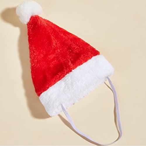 Yahpetes Dog Cat Pet Santa Hat Christmas Santa Claus 4 Pcs Pet Christmas Hat 5.5"X7.8" Dog Costume For Puppy Kitten Small Cats Dogs Pets #TOP2