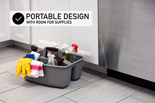 Mighty Tuff Rough and Rugged All-Purpose Cleaning Caddy, Grey/Black 2 Count (CD0170) - Thumbnail 5