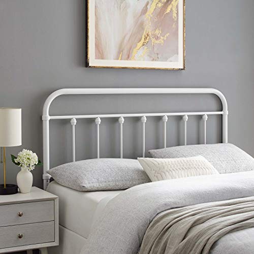 Modway MOD-6153-WHI Sage Full Metal Headboard, White by Modway - Used condition - US$56.82