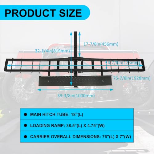 EGO BIKE Anti-Tilt Steel Hitch Carrier