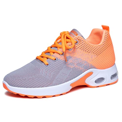 Image of Padgene Womens Sneakers Air Cushion Running Shoes Lightweight Tennis Walking Shoes Mesh Breathable Gym Work Fashion Sneakers Athletic Comfortable Casual