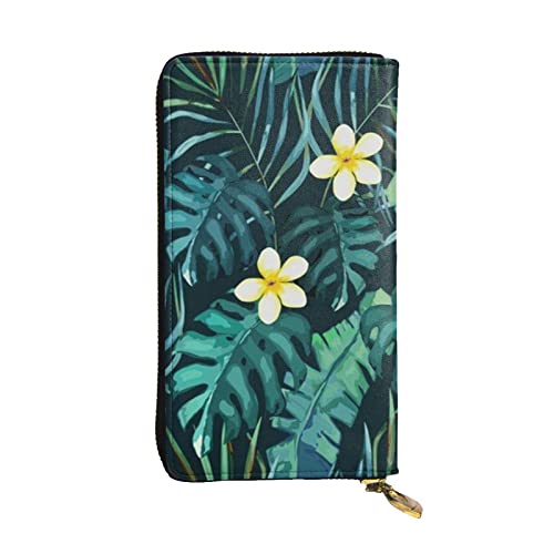 Portefeuille hawaïen en cuir pour femme fin de l'encombrement multi-compartiments