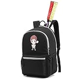 Oukerde Badminton-Tasche Badminton-Tasche für Kinder,Rucksack,multifunktionale Jugendsport-Schultasche mit großer Kapazität,Unisex (26 * 42 * 17CM)
