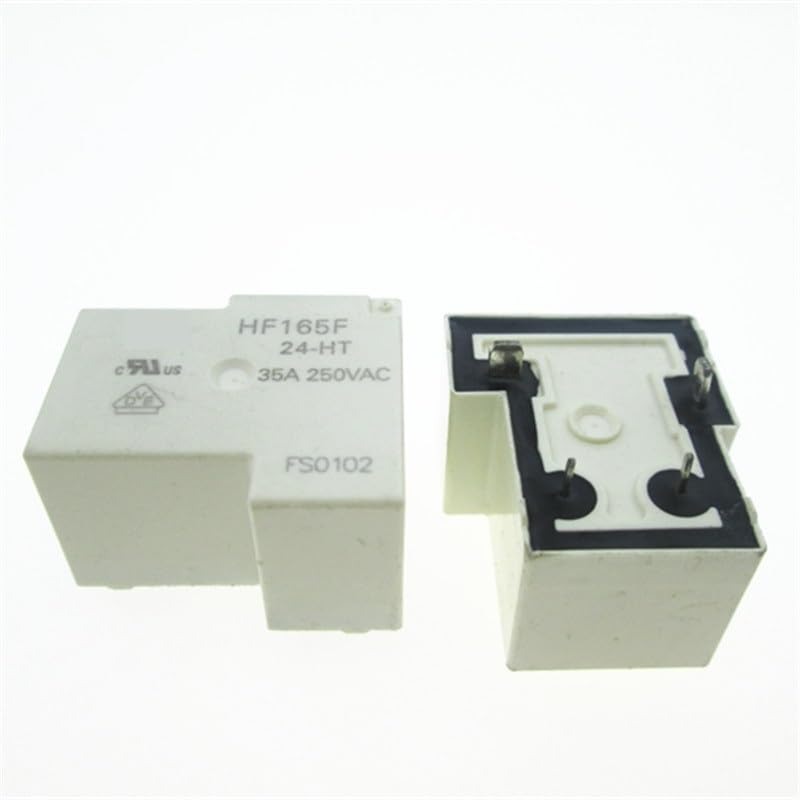Relais HF165F 24-HT 24V CC DIP4 pour circuit imprimé en lot de 5 pièces