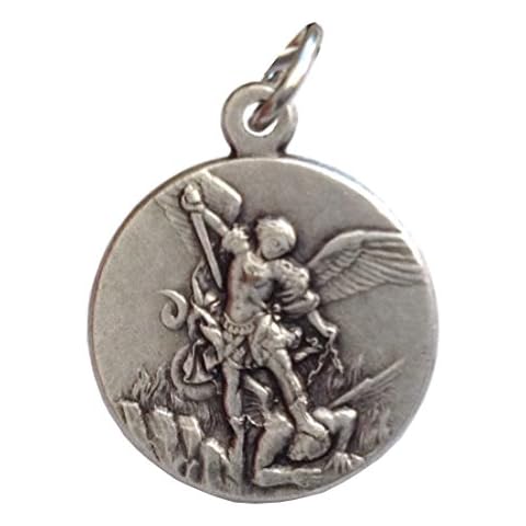 LOT OF 3 ( THREE ) SAINT MICHAEL THE ARCHANGEL MEDALS - THE PATRON SAINTS MEDALS- 100% MADE IN ITALY (St. Michael - Medium Size) Cover