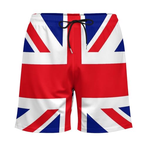 British Flag Men's Swim Trunk Quick-Dry Shorts with Mesh Lining And Pockets3