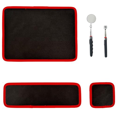 5-Piece Magnetic Tool Mat Set with Pickup Tool & Inspection Mirror by JADENIO - Used condition - US$28.49