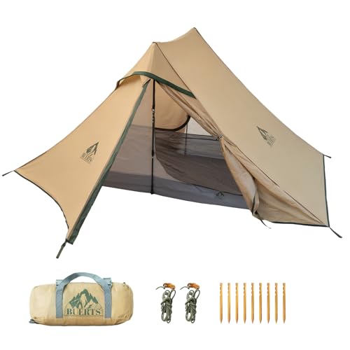 Buerts 1-Person or 2-Person Ultralight Trekking Pole Tent...