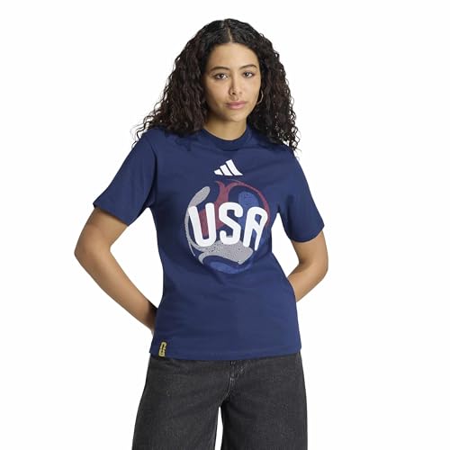 adidas Women's Olp T-Shirt Women, USA/Team Navy Blue, Large