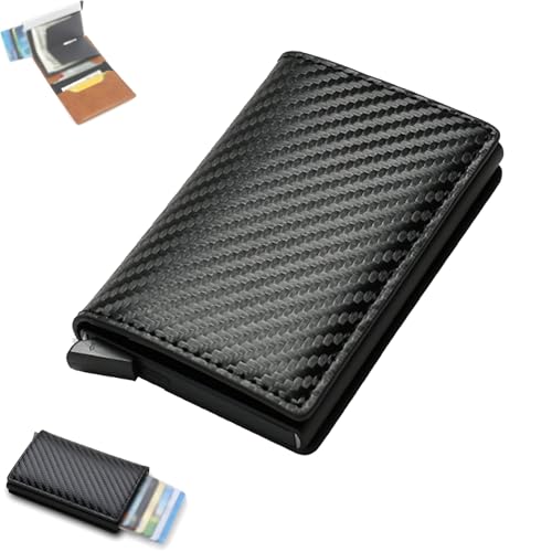 Simpltoggl™ Wallet, Simplofficial Simpltoggl™ Walle, Cowhide Vintage Wallet Men, Auto Pop Up Wallets, Anti-theft (Black)