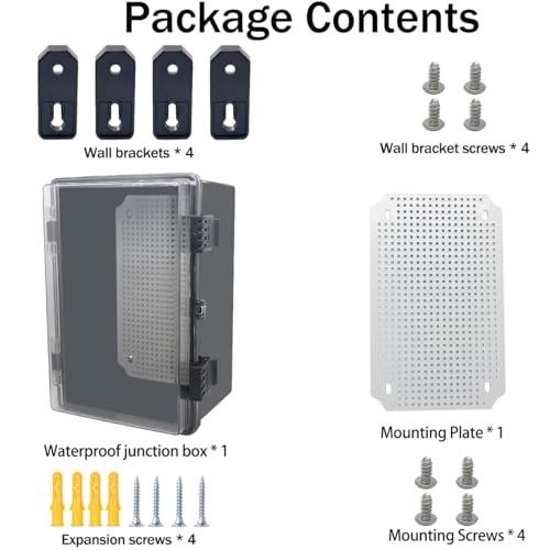 Boîte de jonction IP67 étanche avec couvercle transparent à charnière - 6