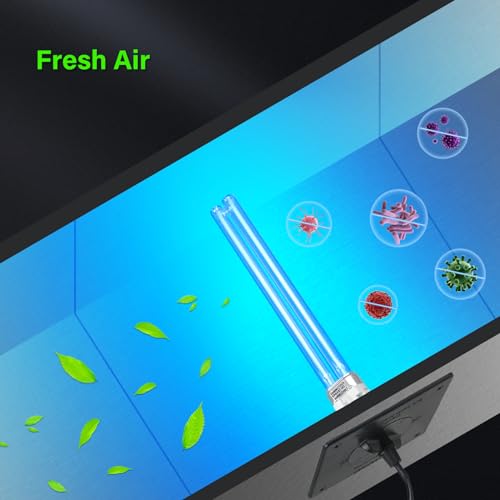 Image of COOSPIDER 18W HVAC UV Light, Air Purifier for Whole House, UVC Light in Duct for AC Duct, with 1 Spare Bulb, 253.7nm Wavelength Ozone Free 110V (CTUV-D18)