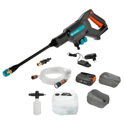 Gardena AquaClean Cordless Pressure Cleaner Set
