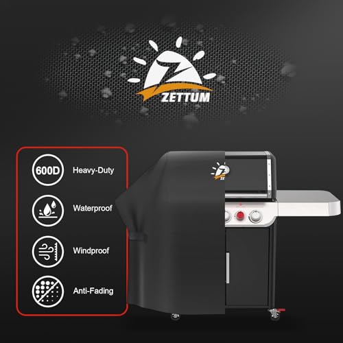 Zettum BBQ Cover 147 CM, 7130 Grill Barbecue Cover for Weber Genesis II Series Heavy Duty & Waterproof - Image 4