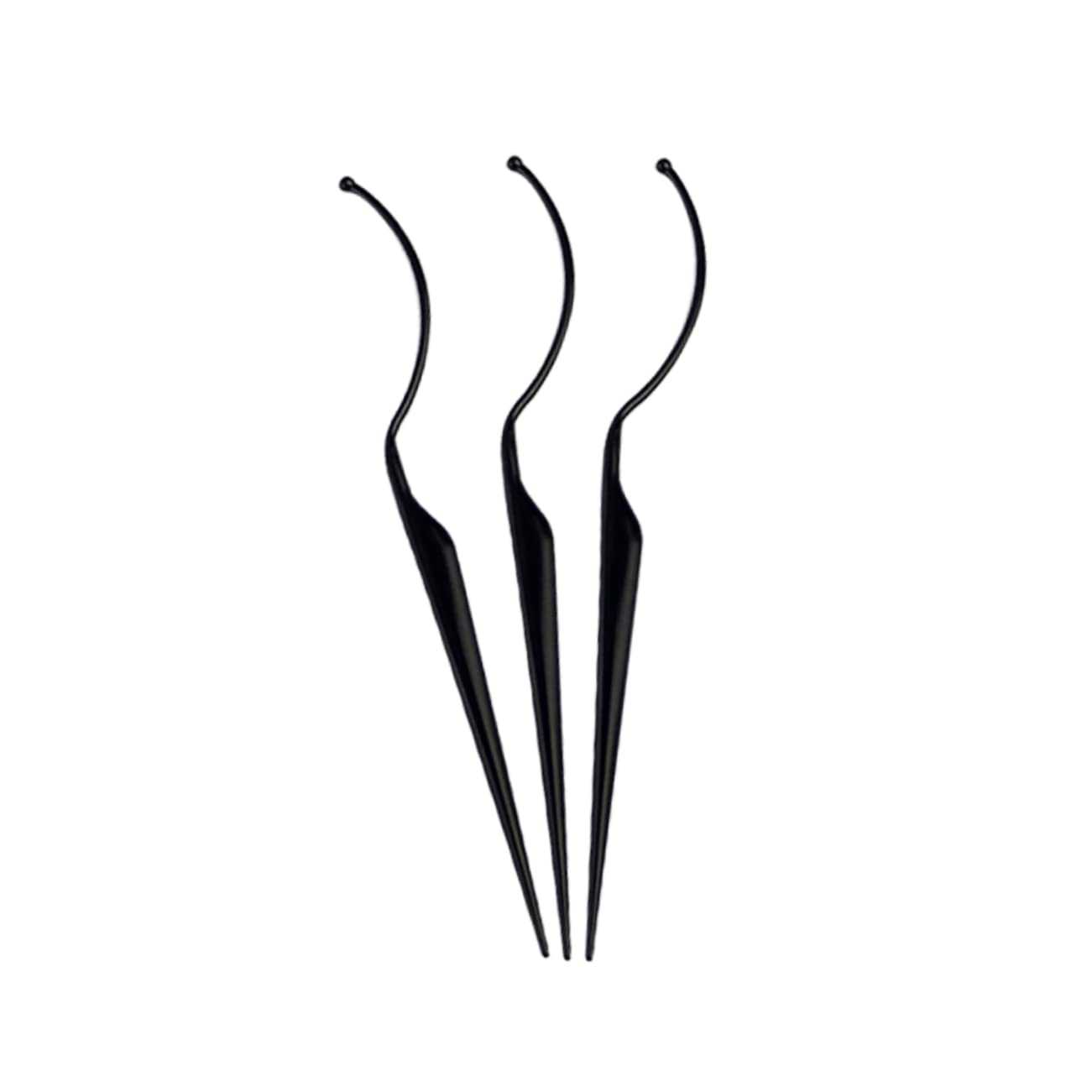 minkissy 3pcs Eye Black Stick False Lash Applicator Tool Mascara Tools for Eyelash Eyelashes Display Stick Lash Extension Tools Lash Holder Eyelash Bonder Eyelash Try on Stick Make up